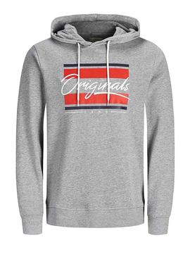 Sudadera Jack and Jones Antwon Gris Hombre