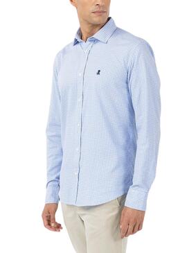 Camisa El Pulpo Sena Azul Capri Para Hombre