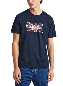 Camiseta Pepe Jeans Clag Marino para Hombre