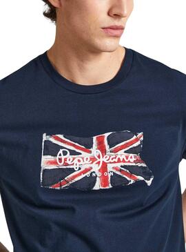 Camiseta Pepe Jeans Clag Marino para Hombre