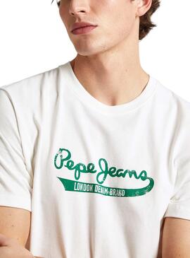 Camiseta Pepe Jeans Claude Blanco para Hombre