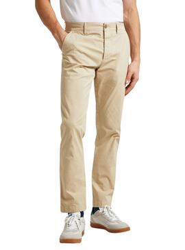 Pantalón Pepe Jeans Slim Beige para Hombre