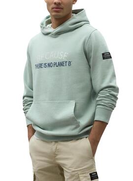 Sudadera Ecoalf Melfort Verde Para Hombre