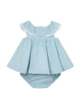 Vestido Mayoral Cristal Azul Para Bebé