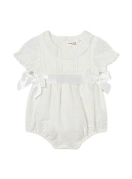 Pelele Mayoral Vestir Blanco Para Bebé