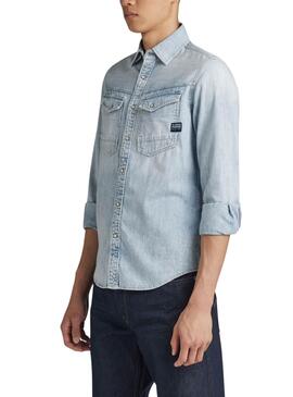 Camisa G-Star Dakota Slim Denim Para Hombre