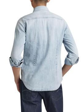 Camisa G-Star Dakota Slim Denim Para Hombre