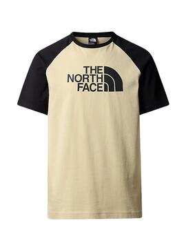 Camiseta The North Face Raglan Easy Beige Hombre