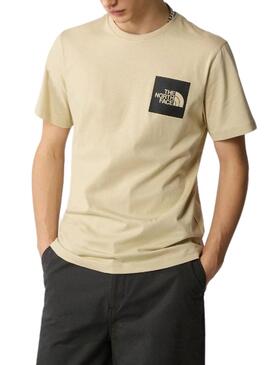 Camiseta The North Face Fine Tee Beige Hombre