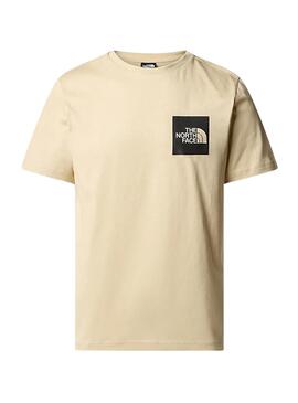 Camiseta The North Face Fine Tee Beige Hombre