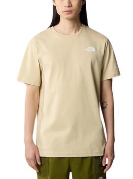 Camiseta The North Face Redbox Beige Para Hombre