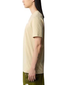 Camiseta The North Face Redbox Beige Para Hombre