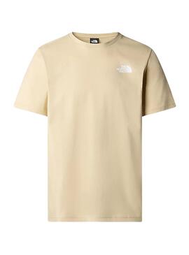 Camiseta The North Face Redbox Beige Para Hombre