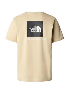 Camiseta The North Face Redbox Beige Para Hombre