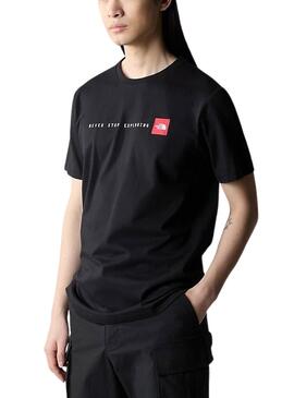 Camiseta The North Face Never Stop Negro Hombre