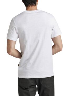 Camiseta G-Star Skeleton Dog Blanco Para Hombre