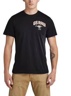 Camiseta G-Star Skeleton Negro Para Hombre