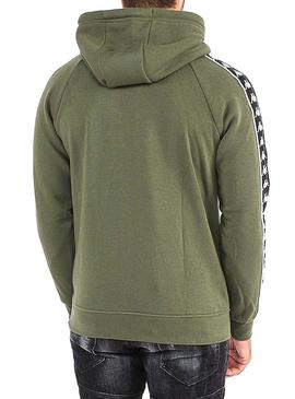 Sudadera Kappa Hurtado Authentic Verde Hombre 