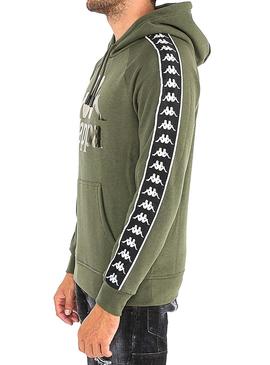 Sudadera Kappa Hurtado Authentic Verde Hombre 