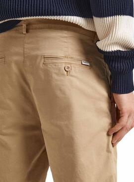 Bermudas Pepe Jeans Chino Beige para Hombre