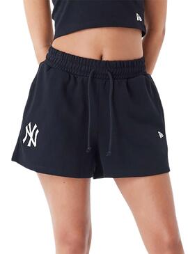 Short New Era New York Yankees MLB Negro Mujer