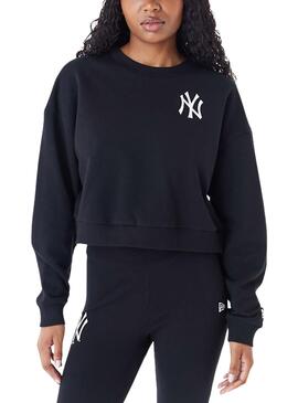 Sudadera New Era Crop New York Yankees MLB Negro