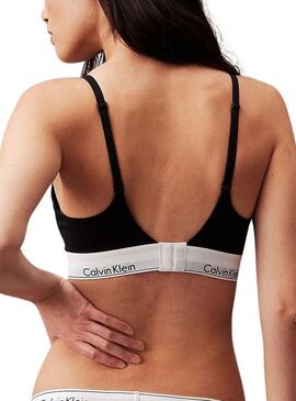 Sujetador Calvin Klein Plunge Negro para Mujer