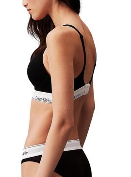 Sujetador Calvin Klein Plunge Negro para Mujer