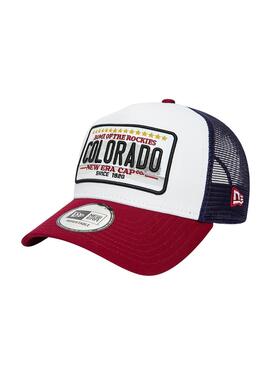 Gorra New Era Patch Trucker Granate Marino