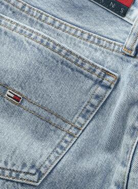 Short Tommy Jeans Hot Pant Denim Light Azul Mujer