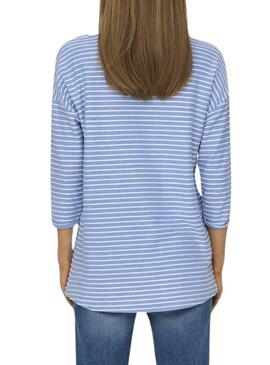 Camiseta Only Elly Azul para Mujer