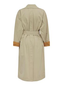 Gabardina Only Crystal Beige para Mujer