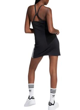 Vestido Adidas Mini 3 Bandas Negro Para Mujer
