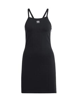 Vestido Adidas Mini 3 Bandas Negro Para Mujer