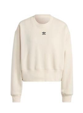 Sudadera Adidas Adicolor Essentials Beige Mujer