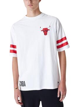 Camiseta New Era Chicago Bulls NBA Blanco Hombre