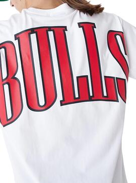 Camiseta New Era Chicago Bulls NBA Blanco Hombre