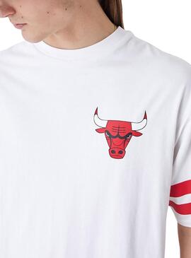 Camiseta New Era Chicago Bulls NBA Blanco Hombre