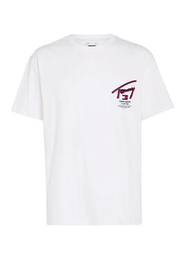 Camiseta Tommy Jeans Reg 3D Street Blanco Hombre