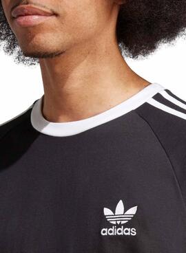 Camiseta Adidas 3-Stripes Tee Negro Para Hombre