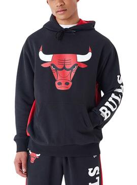 Sudadera New Era Chicago Bulls NBA Negro Hombre