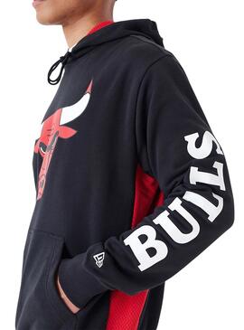 Sudadera New Era Chicago Bulls NBA Negro Hombre