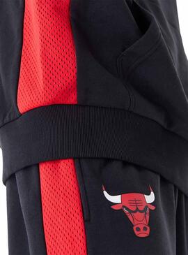 Sudadera New Era Chicago Bulls NBA Negro Hombre