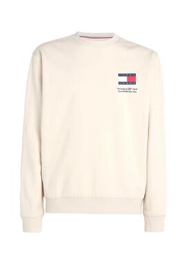 Sudadera Tommy Jeans Reg Essential Beige Hombre