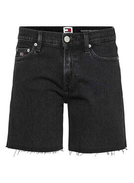 Bermuda Tommy Jeans Maddie Negro Para Mujer