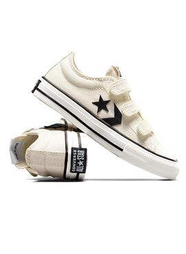 Zapatillas Star Player Easy-On Beige Para Niños