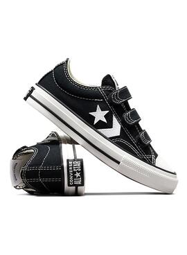 Zapatillas Modelo Star Player Easy-On Negro Niños