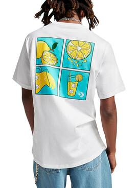 Camiseta Converse Lemonade Blanco Para Hombre