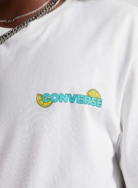 Camiseta Converse Lemonade Blanco Para Hombre