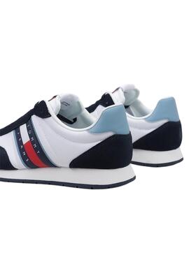 Zapatillas Tommy Jeans Runner Casual Blanco Hombre